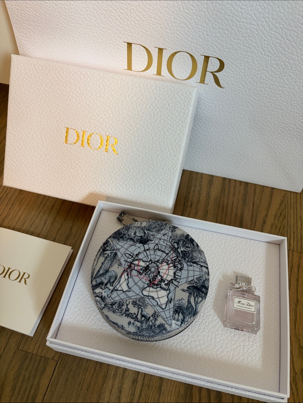 Dior Around the World Travel Jewelry Box and Miss Dior Perfume - Limited Edition